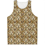 Egyptian Hieroglyphs Pattern Print Men's Tank Top