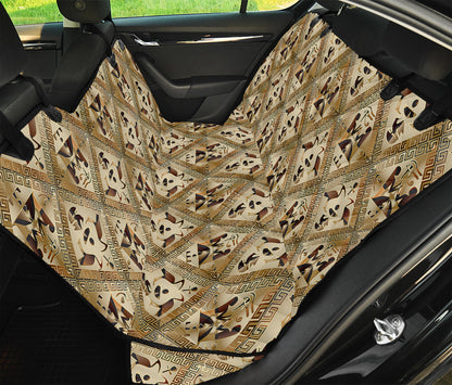 Egyptian Hieroglyphs Pattern Print Pet Car Back Seat Cover
