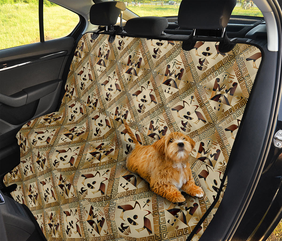 Egyptian Hieroglyphs Pattern Print Pet Car Back Seat Cover