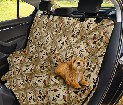 Egyptian Hieroglyphs Pattern Print Pet Car Back Seat Cover