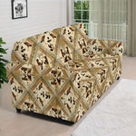 Egyptian Hieroglyphs Pattern Print Sofa Cover