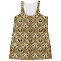 Egyptian Hieroglyphs Pattern Print Women's Racerback Tank Top