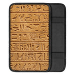 Egyptian Hieroglyphs Print Car Center Console Cover