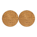 Egyptian Hieroglyphs Print Car Coasters