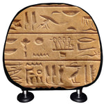 Egyptian Hieroglyphs Print Car Headrest Covers