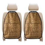 Egyptian Hieroglyphs Print Car Seat Organizers