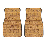 Egyptian Hieroglyphs Print Front Car Floor Mats