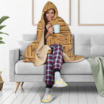 Egyptian Hieroglyphs Print Hooded Blanket