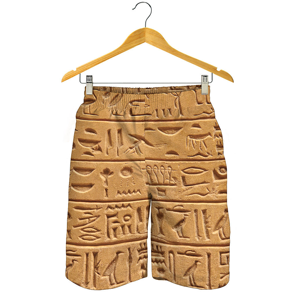 Egyptian Hieroglyphs Print Men's Shorts