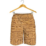 Egyptian Hieroglyphs Print Men's Shorts