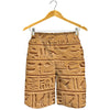 Egyptian Hieroglyphs Print Men's Shorts