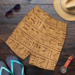 Egyptian Hieroglyphs Print Men's Shorts