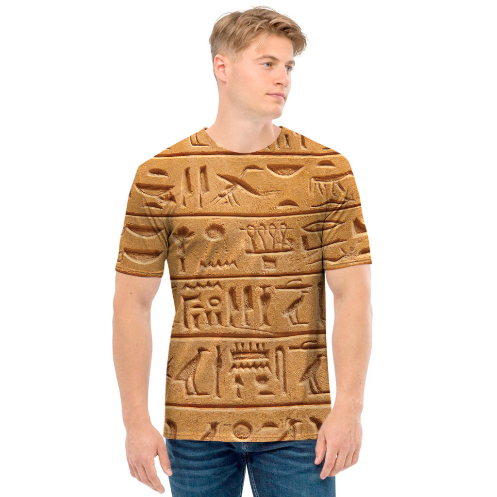 Egyptian Hieroglyphs Print Men's T-Shirt
