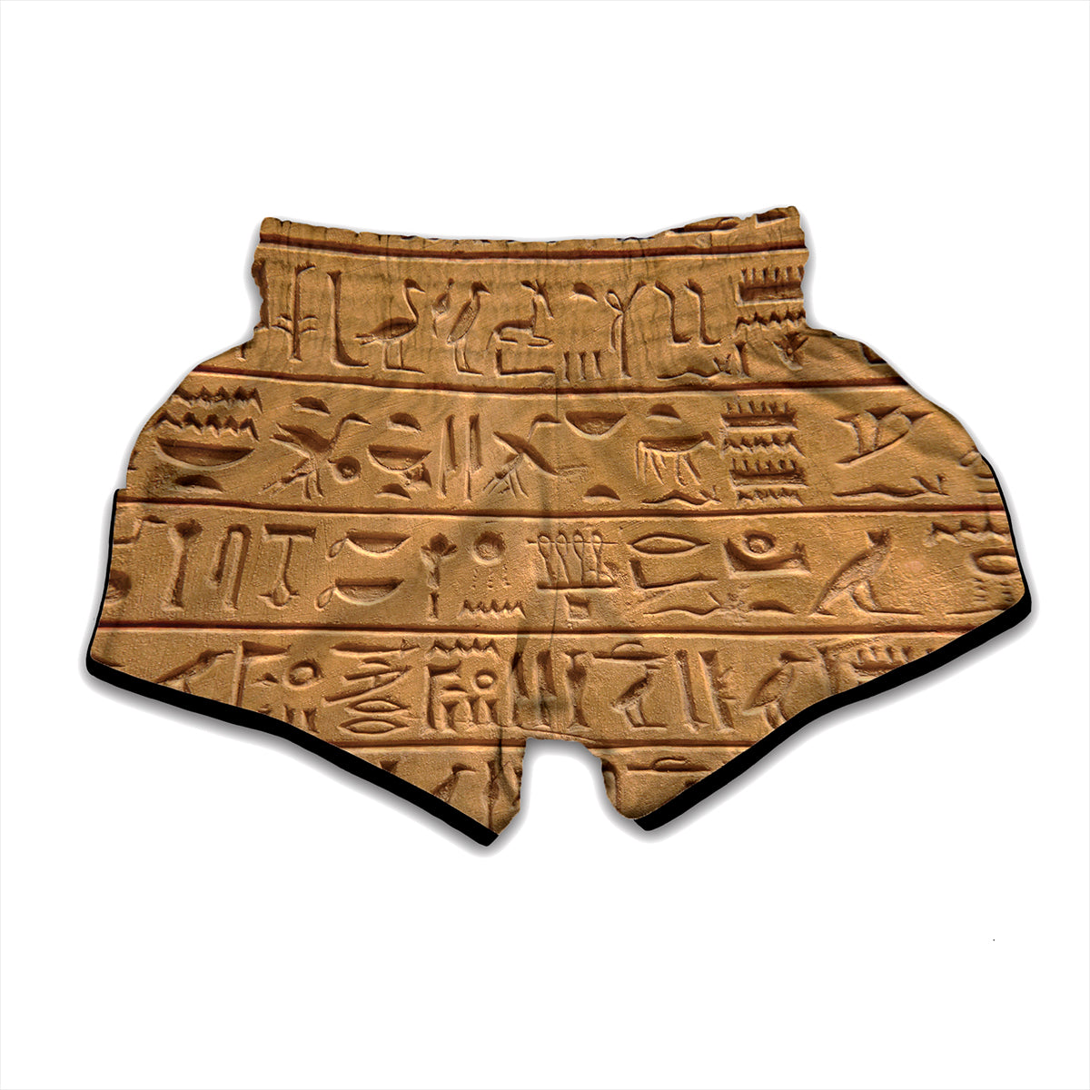 Egyptian Hieroglyphs Print Muay Thai Boxing Shorts