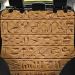 Egyptian Hieroglyphs Print Pet Car Back Seat Cover