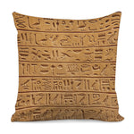 Egyptian Hieroglyphs Print Pillow Cover
