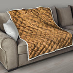 Egyptian Hieroglyphs Print Quilt