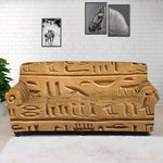 Egyptian Hieroglyphs Print Sofa Cover