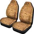 Egyptian Hieroglyphs Print Universal Fit Car Seat Covers