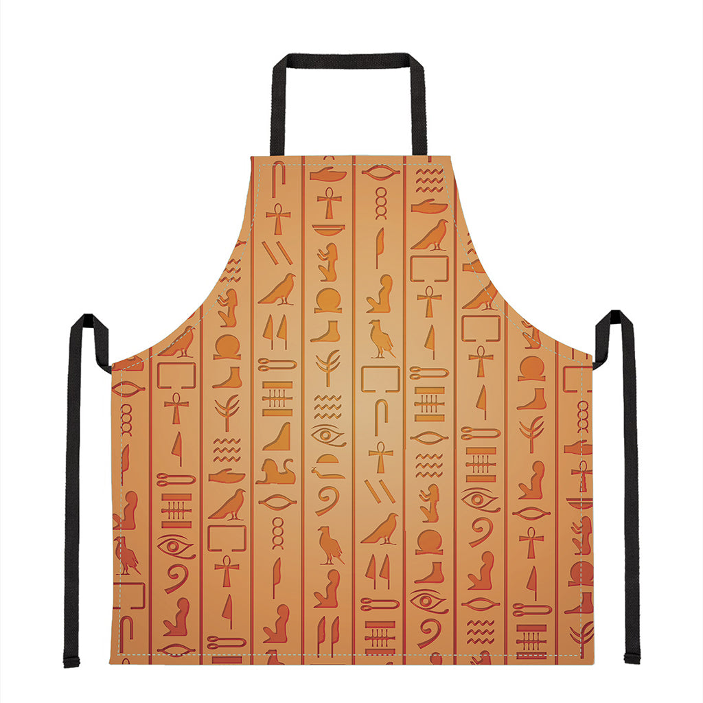 Egyptian Hieroglyphs Symbol Print Apron