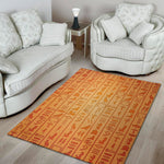 Egyptian Hieroglyphs Symbol Print Area Rug