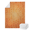 Egyptian Hieroglyphs Symbol Print Blanket