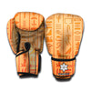 Egyptian Hieroglyphs Symbol Print Boxing Gloves