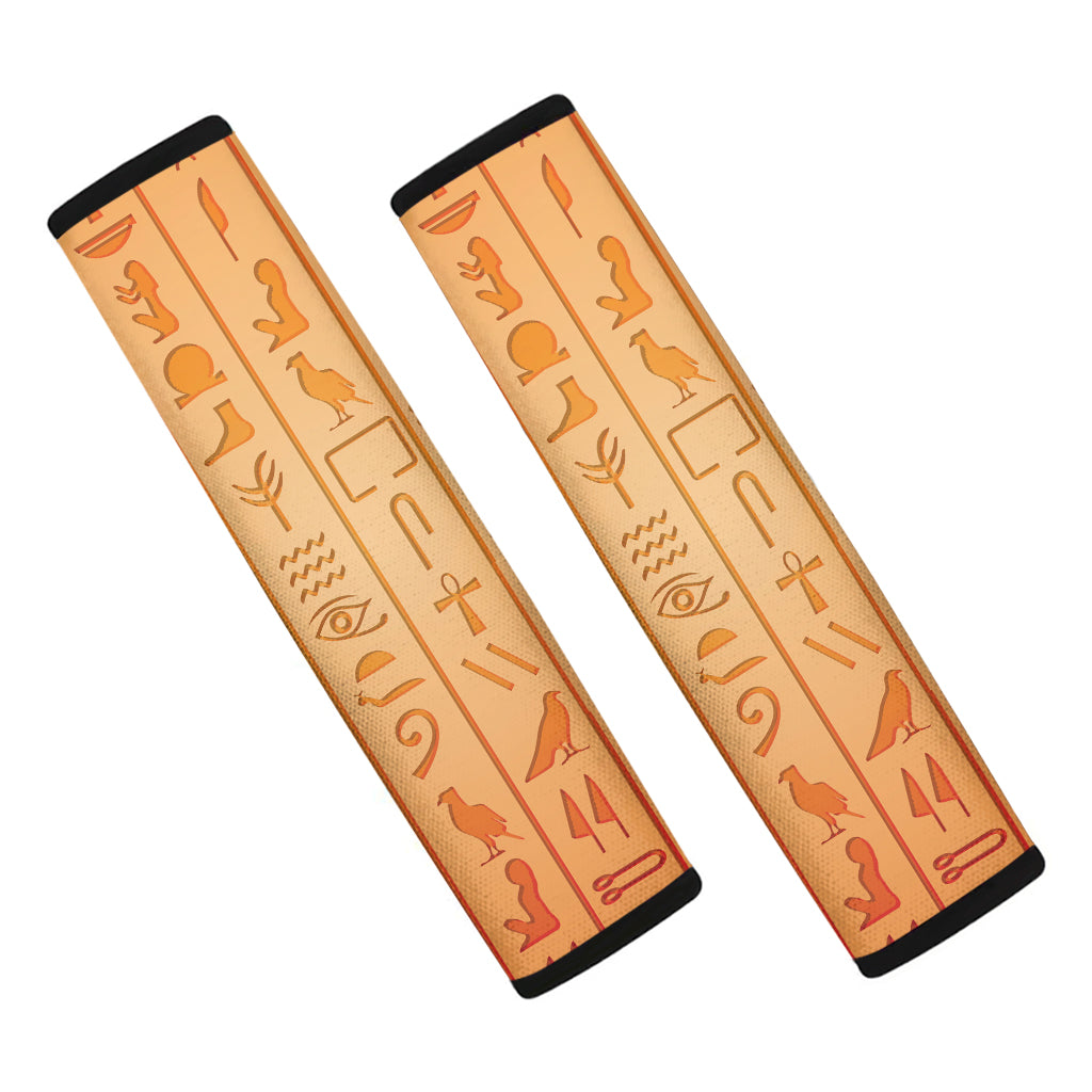 Egyptian Hieroglyphs Symbol Print Car Seat Belt Covers