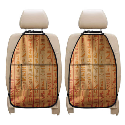 Egyptian Hieroglyphs Symbol Print Car Seat Organizers