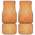 Egyptian Hieroglyphs Symbol Print Front and Back Car Floor Mats
