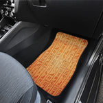 Egyptian Hieroglyphs Symbol Print Front and Back Car Floor Mats
