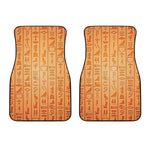 Egyptian Hieroglyphs Symbol Print Front Car Floor Mats