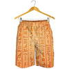 Egyptian Hieroglyphs Symbol Print Men's Shorts