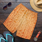 Egyptian Hieroglyphs Symbol Print Men's Shorts