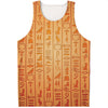 Egyptian Hieroglyphs Symbol Print Men's Tank Top