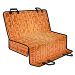 Egyptian Hieroglyphs Symbol Print Pet Car Back Seat Cover