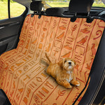 Egyptian Hieroglyphs Symbol Print Pet Car Back Seat Cover