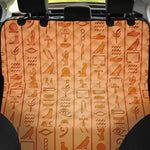 Egyptian Hieroglyphs Symbol Print Pet Car Back Seat Cover