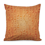 Egyptian Hieroglyphs Symbol Print Pillow Cover