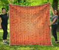 Egyptian Hieroglyphs Symbol Print Quilt