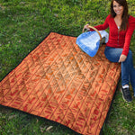 Egyptian Hieroglyphs Symbol Print Quilt