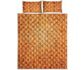 Egyptian Hieroglyphs Symbol Print Quilt Bed Set