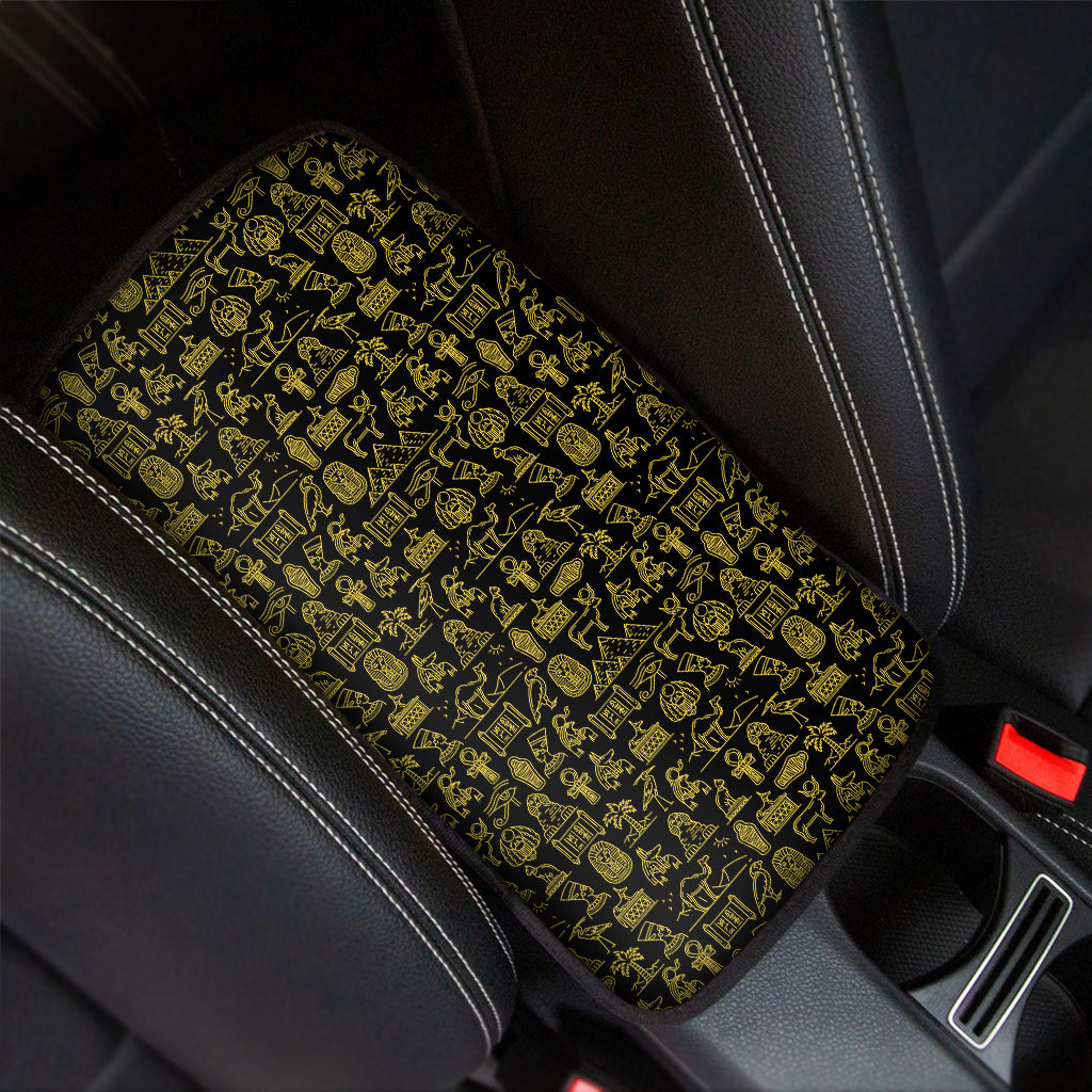 Egyptian Symbols Pattern Print Car Center Console Cover