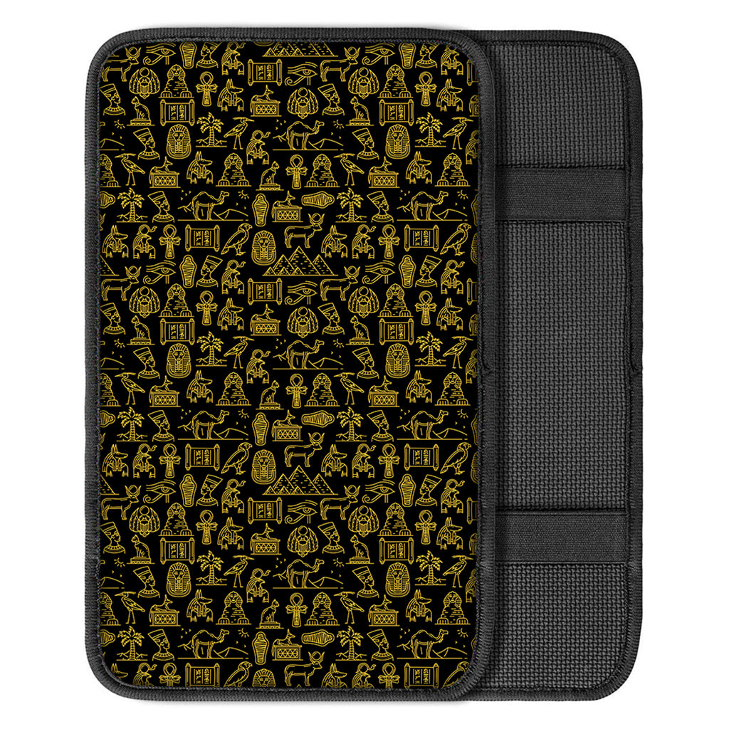 Egyptian Symbols Pattern Print Car Center Console Cover