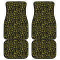 Egyptian Symbols Pattern Print Front and Back Car Floor Mats