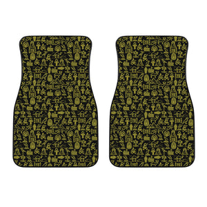 Egyptian Symbols Pattern Print Front Car Floor Mats