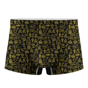 Egyptian Symbols Pattern Print Men's Boxer Briefs