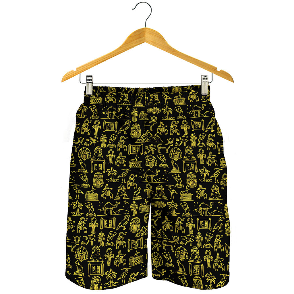 Egyptian Symbols Pattern Print Men's Shorts