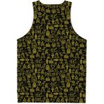 Egyptian Symbols Pattern Print Men's Tank Top