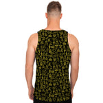 Egyptian Symbols Pattern Print Men's Tank Top